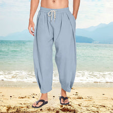 Indlæs billede til gallerivisning Afskårne haremsbukser i bomuldslærred