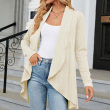 Indlæs billede til gallerivisning Langærmet ensfarvet cardigan