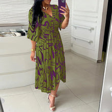 Indlæs billede til gallerivisning Løs nederdel i blækprint