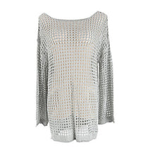 Indlæs billede til gallerivisning Hæklet udskæringsbluse til kvinder