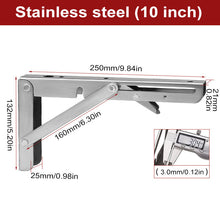 Indlæs billede til gallerivisning Foldbart trekantet skillevægsbeslag