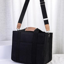 Indlæs billede til gallerivisning Lærredstaske med flere rum