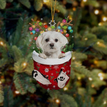 Indlæs billede til gallerivisning Julesok vedhæng med hund