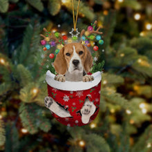 Indlæs billede til gallerivisning Julesok vedhæng med hund