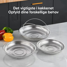 Indlæs billede til gallerivisning Multifunktionel afløbskurv til dampkoger i rustfrit stål