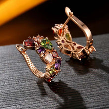 Indlæs billede til gallerivisning Colored Zircon Jewelry Set (Earrings+Necklace+Bracelet)