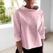 Indlæs billede til gallerivisning Afslappet rullekravetop med brede revers