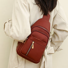 Indlæs billede til gallerivisning Afslappet bæltetaske med lynlås til kvinder