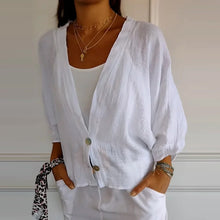 Indlæs billede til gallerivisning Løstsiddende casual cardigan med to knapper