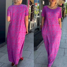 Indlæs billede til gallerivisning 👗2024 Moderigtig plus size-kjole med print