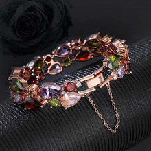 Indlæs billede til gallerivisning Colored Zircon Jewelry Set (Earrings+Necklace+Bracelet)