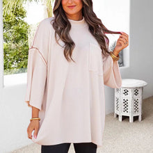 Indlæs billede til gallerivisning Løstsiddende ribbet patchworktop