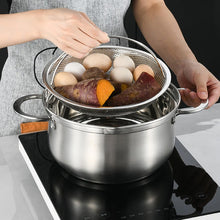 Indlæs billede til gallerivisning Multifunktionel afløbskurv til dampkoger i rustfrit stål