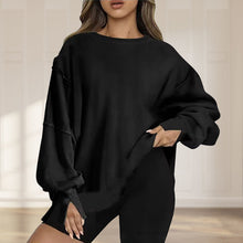 Indlæs billede til gallerivisning Oversized sweater med lommer til kvinder