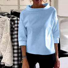 Indlæs billede til gallerivisning Afslappet rullekravetop med brede revers