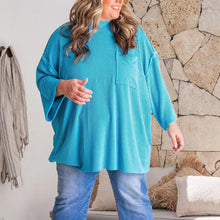 Indlæs billede til gallerivisning Løstsiddende ribbet patchworktop