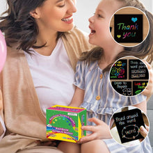 Indlæs billede til gallerivisning 【100 stk/1 sæt】 DIY Rainbow Magic Scratch Paper Art Set