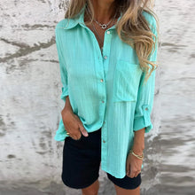 Indlæs billede til gallerivisning Alsidig skjorte med revers og stor lomme