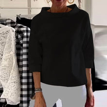 Indlæs billede til gallerivisning Afslappet rullekravetop med brede revers