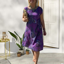 Indlæs billede til gallerivisning Knælang kjole med cashew-lommer