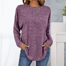 Indlæs billede til gallerivisning T-shirt med rund hals og pit-stripe