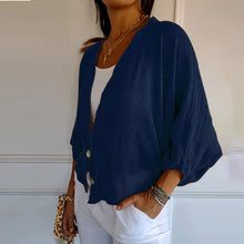 Indlæs billede til gallerivisning Løstsiddende casual cardigan med to knapper