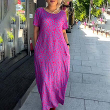 Indlæs billede til gallerivisning 👗2024 Moderigtig plus size-kjole med print