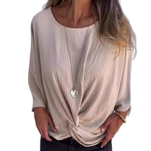 Indlæs billede til gallerivisning Rund hals og halværmet crossover-top