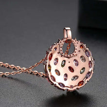 Indlæs billede til gallerivisning Colored Zircon Jewelry Set (Earrings+Necklace+Bracelet)