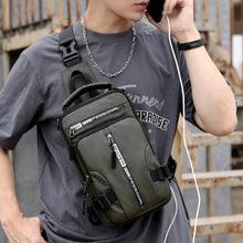 Indlæs billede til gallerivisning Skuldertaske med USB-opladning