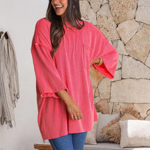 Indlæs billede til gallerivisning Løstsiddende ribbet patchworktop