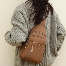 Indlæs billede til gallerivisning Afslappet bæltetaske med lynlås til kvinder