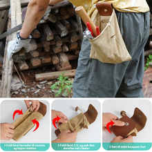 Indlæs billede til gallerivisning Foldbar bæltetaske i lærred