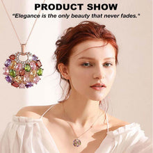 Indlæs billede til gallerivisning Colored Zircon Jewelry Set (Earrings+Necklace+Bracelet)