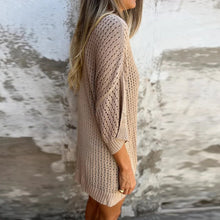 Indlæs billede til gallerivisning V-hals hul strikket top