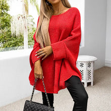Indlæs billede til gallerivisning Elegant strikket kappetrøje til kvinder