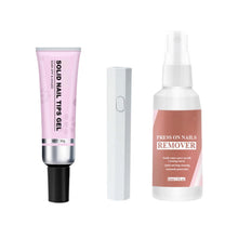 Indlæs billede til gallerivisning Magisk solid neglelim 3-i-1 neglekunstsæt