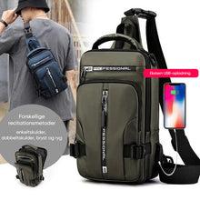 Indlæs billede til gallerivisning Skuldertaske med USB-opladning