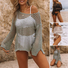 Indlæs billede til gallerivisning Hæklet udskæringsbluse til kvinder