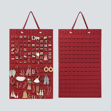 Indlæs billede til gallerivisning Hængende smykkeopbevaring i filt