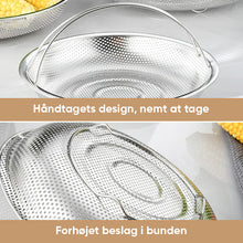 Indlæs billede til gallerivisning Multifunktionel afløbskurv til dampkoger i rustfrit stål