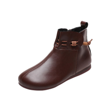 Indlæs billede til gallerivisning Bløde firkantede støvler i retrostil