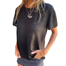 Indlæs billede til gallerivisning Kortærmet T-shirt med guldfolie