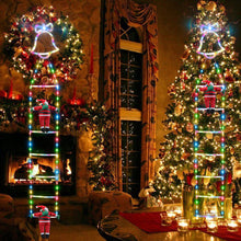 Indlæs billede til gallerivisning Julestigedekorationslys med julemanden