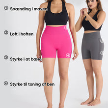 Indlæs billede til gallerivisning Træningsshorts til kvinder Højtaljede booty-shorts