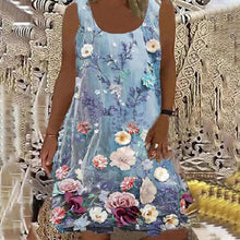 Indlæs billede til gallerivisning Blomsterkjole uden ærmer