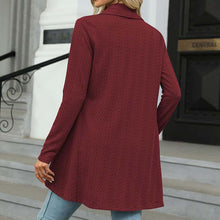 Indlæs billede til gallerivisning Langærmet ensfarvet cardigan