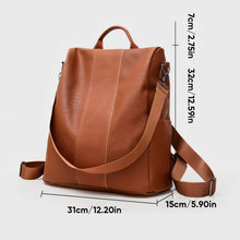 Indlæs billede til gallerivisning Tyverisikret skuldertaske i PU-læder