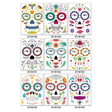 Indlæs billede til gallerivisning Halloween Spøg og skæmt falsk tatovering(10stk)