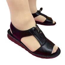 Indlæs billede til gallerivisning Ensfarvede sommersandaler med bløde såler